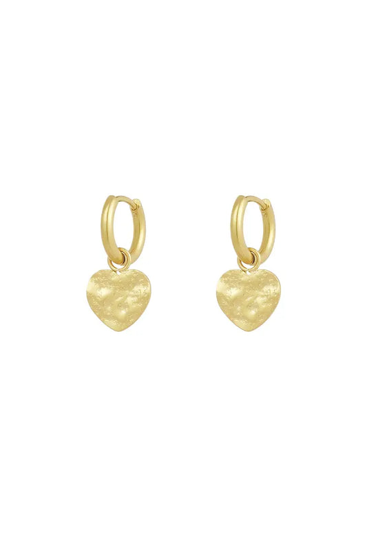 EARRING HEART GOLD