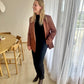 BLAZER SATIN CAMEL