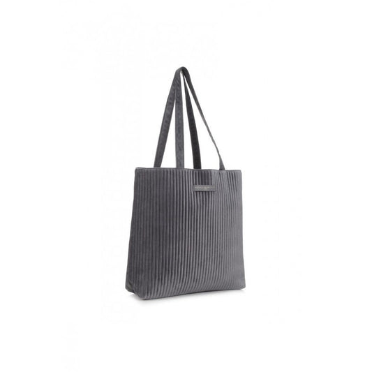 VELVET TOTE BAG GRIS