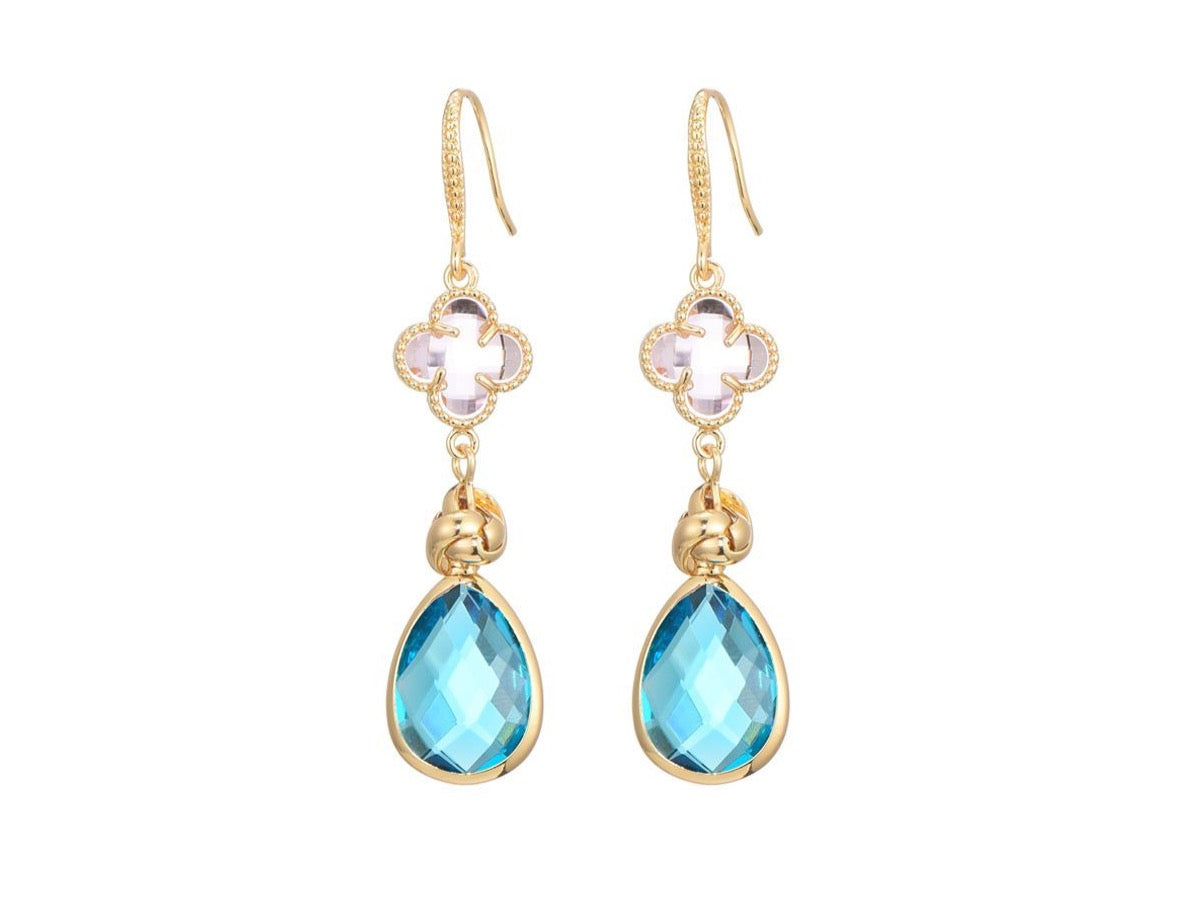 EARRING BLUE KLAVER