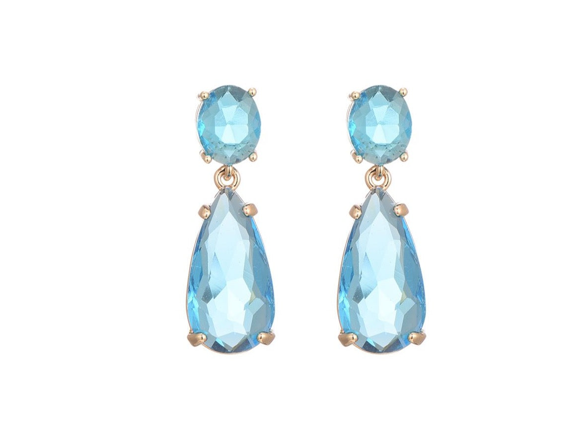 Earring stone blue