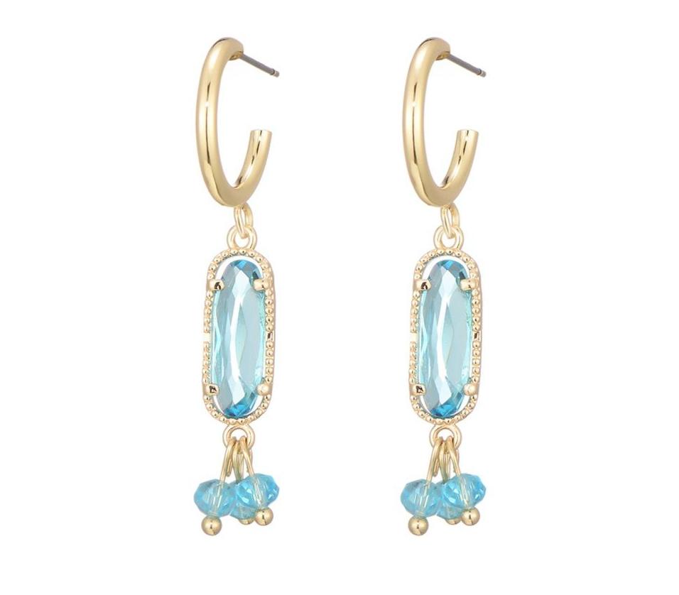 Earring stone blue