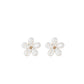 EARRINGS FLOWER WHITE
