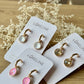Earring stone pink