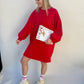 SWEATERDRESS RED