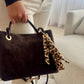 HANDBAG SUEDE GRAIN