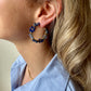 Earrings flowers blue