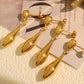 EARRINGS DROPLET GOLD