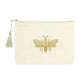 Make-up bag with golden bee