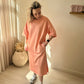 DRESS ADATTI PEACH