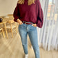 PULL KNIT BORDEAUX
