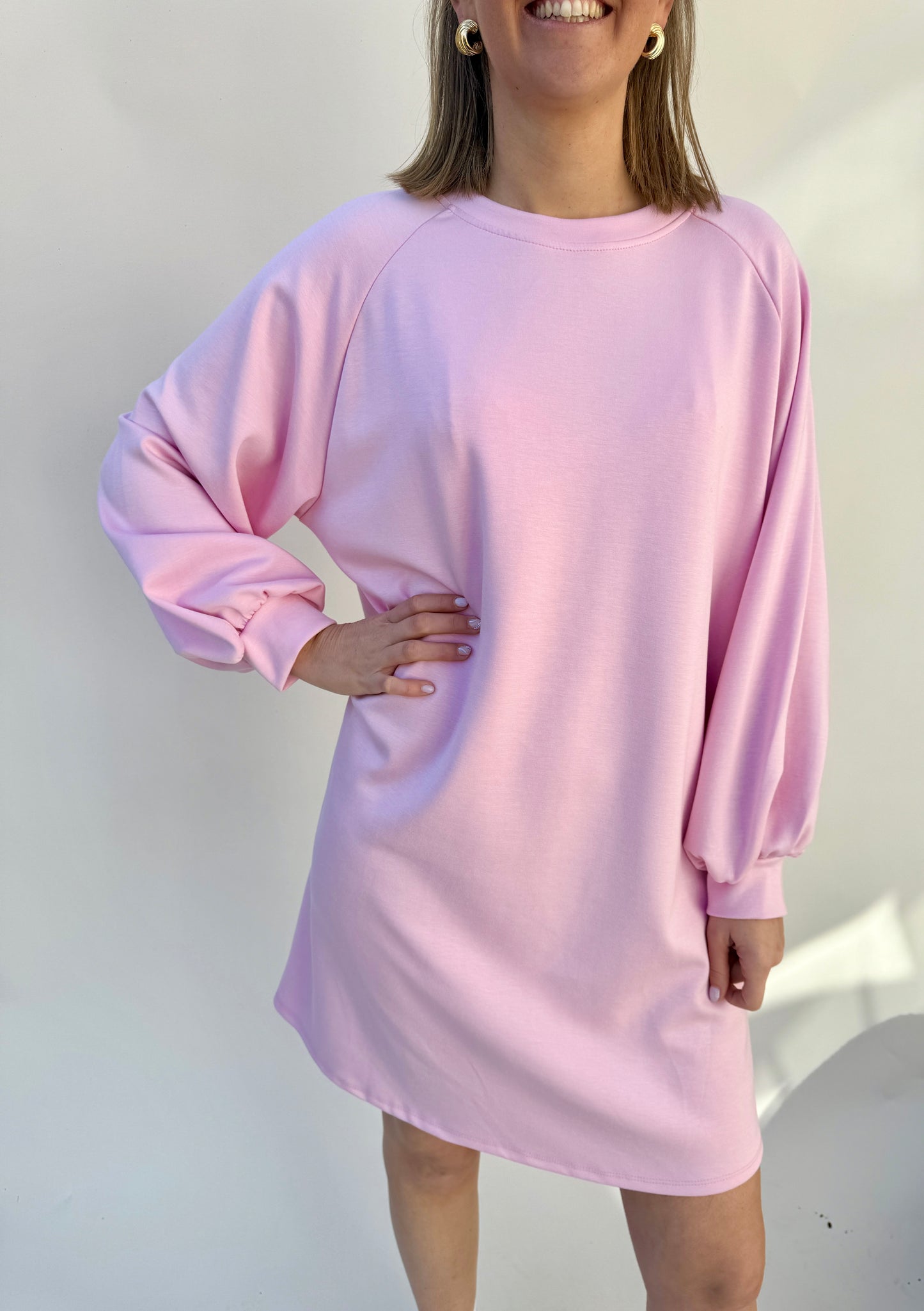 SWEATERDRESS PINK