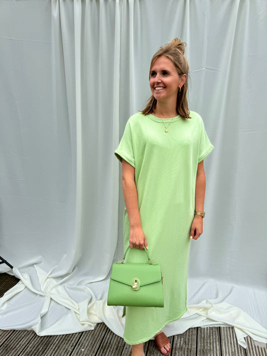 SWEATERDRESS GREEN