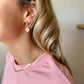 Earring stone pink
