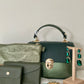 SCHOUDERTAS METALLIC GREEN