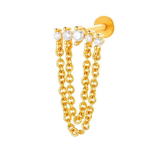 Earrings bow knot gold