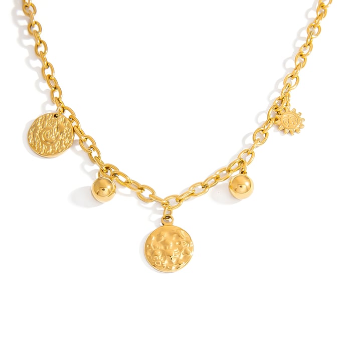 Necklace gold pendant