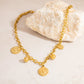 Necklace gold pendant