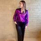 BLOUSE METALLIC PURPLE