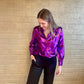 BLOUSE METALLIC PURPLE