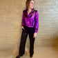 BLOUSE METALLIC PURPLE