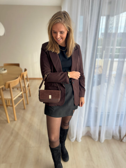 HANDBAG LIV BROWN