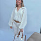 BLOUSE LIZA GOLD/WHITE