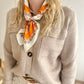 SCARF FLOWER ORANGE