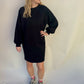 SWEATERDRESS BLACK