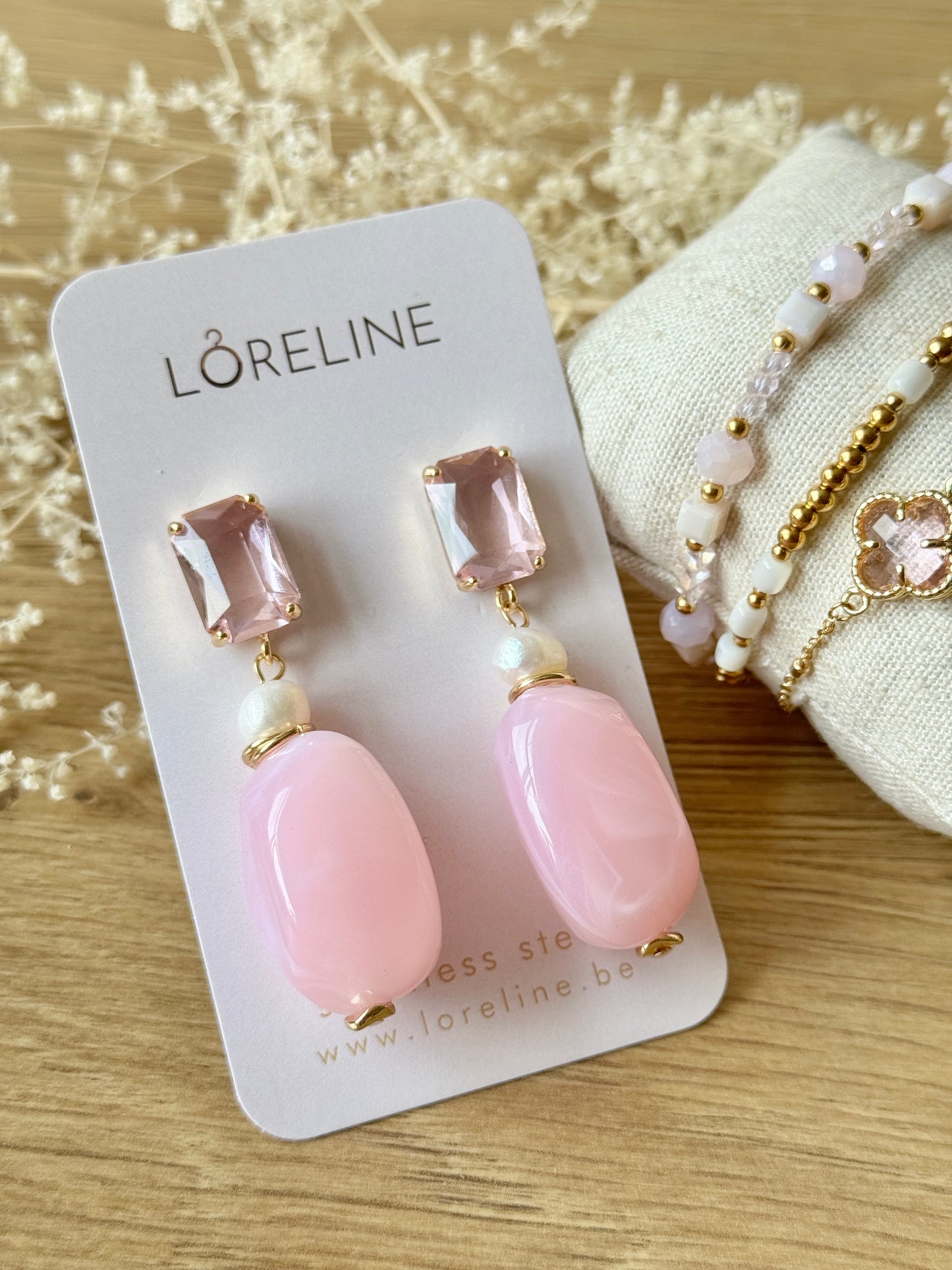 EARRING RIO PINK