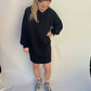 SWEATERDRESS BLACK