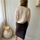 SKIRT RIB BROWN