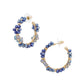 Earrings flowers blue