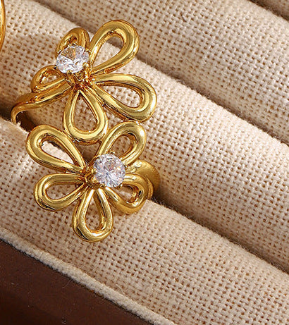 RING GOLD FLOWERS