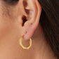 Classic round earrings large