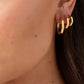 Classic round earrings large
