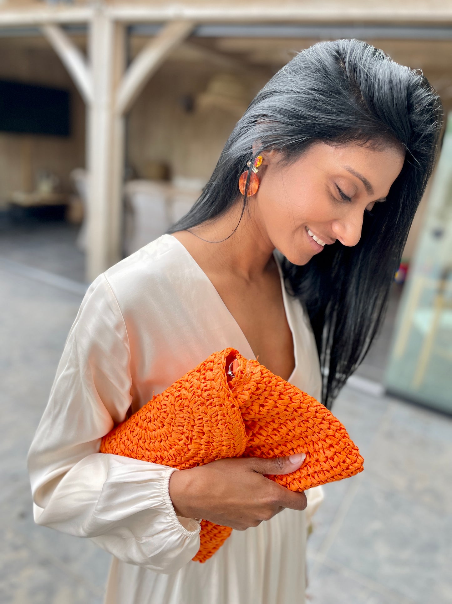 CLUTCH ORANGE BAG