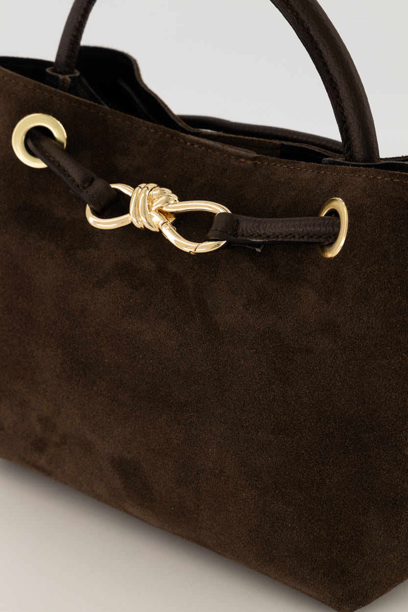 HANDBAG SUEDE GRAIN