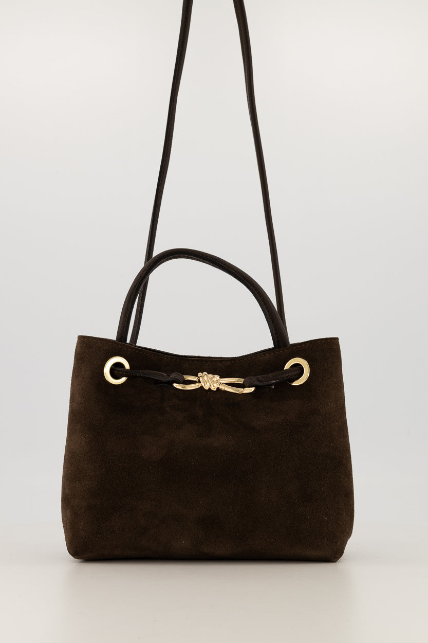 HANDBAG SUEDE GRAIN