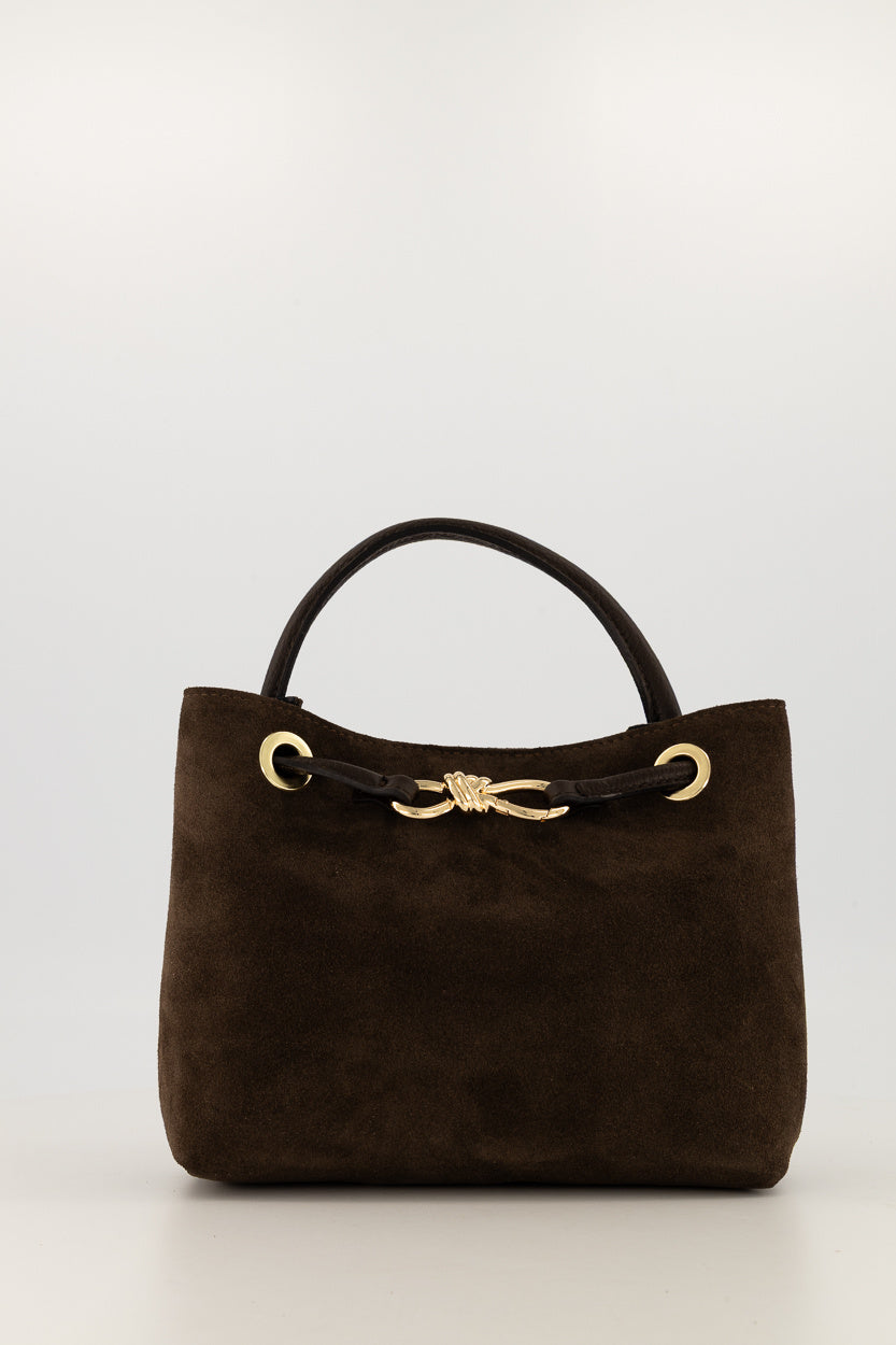 HANDBAG SUEDE GRAIN